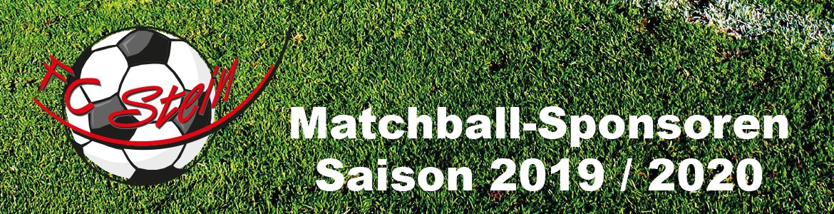 FC Stein: Matchball Sponsoring Saison 2019 / 2020